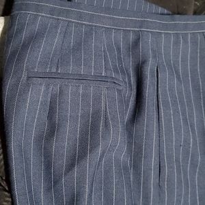Women Harve Bernard blue pinstripe pants sz 6